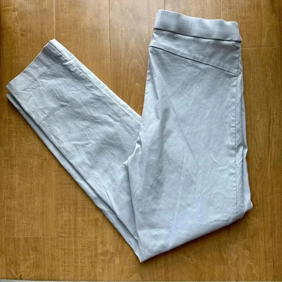 Ellen Tracey Light Blue/Grey Stretch Ankle Pants, Size Medium - Picture 1 of 16